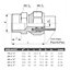 Invena 16mm PEX x 1/2inch Male BSP Compression Fittings Union Nipple