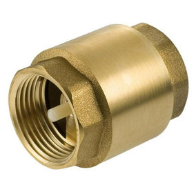 Invena 2 Inch Non-Return Check Valve Female Brass With Plastic Insert