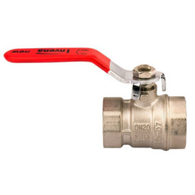Invena 2 Inch Water Ball Valve Quarter Turn Lever Type Female Red Handle