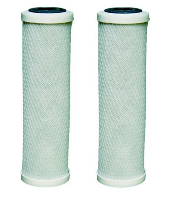 Invena 2 x 10 Inch Carbon Water Filter Cartridges Fits All 10 Inch Housings Reverse Osmosis