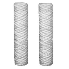Invena 2 x 10 Inch Sediment 5 Micron Water Filter Cartridges Fits All 10 Inch Housings
