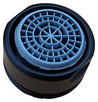 Invena 24mm Black Aerator Silicone Tap Insert Easyclean Kitchen Bathroom Water Saving