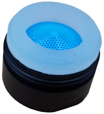 Invena 24mm Black Aerator Silicone Tap Insert Easyclean Kitchen Bathroom Water Saving