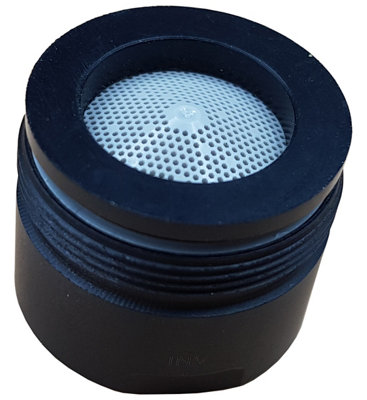Invena 28mm Black Aerator Silicone Tap Insert Easyclean Bath Water Saving Bathtub