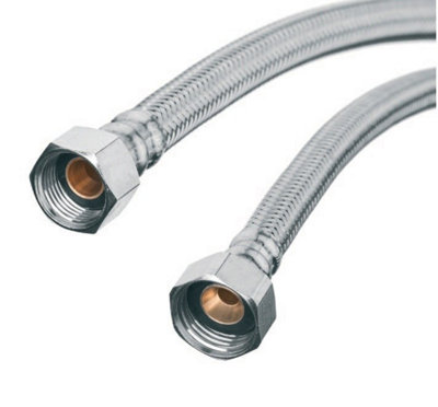 Invena 30cm 1/2 x 1/2 Flexi Flexible Kitchen Basin MonoBloc Tap Connector Hose Pipe