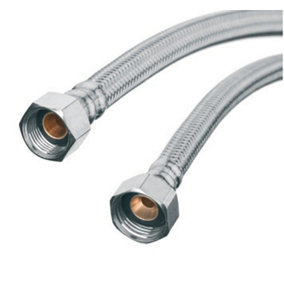 Invena 30cm 3/8 x 3/8 Flexi Flexible Kitchen Basin MonoBloc Tap Connector Hose Pipe