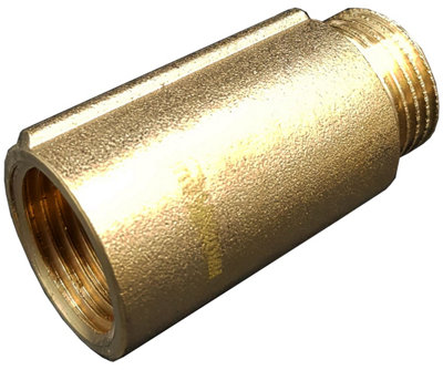Invena 40mm x 1/2 Inch Tap Pipe Thread Extension Female x Male Cast Iron Brass Extender