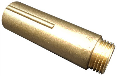 Invena 70mm x 1/2 Inch Tap Pipe Thread Extension Female x Male Cast Iron Brass Extender - 3