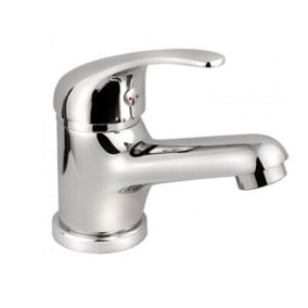 Invena Bathroom Basin Mixer Tap Chrome Plated Brass Sink Ceramic Mixer