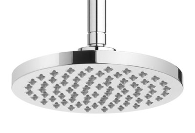 Invena Bathroom Set Showering Column Thermostatic Shower Mixer Pole Chrome Plated Steel - 4