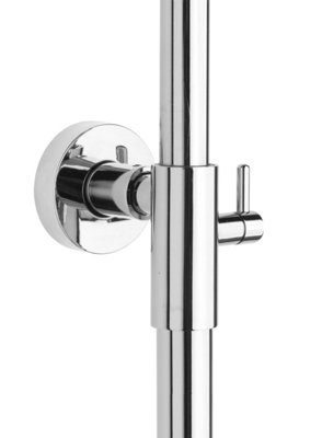Invena Bathroom Set Showering Column Thermostatic Shower Mixer Pole Chrome Plated Steel - 6