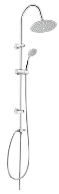 Invena Comfortable Shower Bathroom Set Column with Movable Round Rainfall Water Head