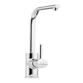 Invena Durable Elegant Standing Swivel Spray Kitchen Sink Faucet Tap with Ceramic Mixer