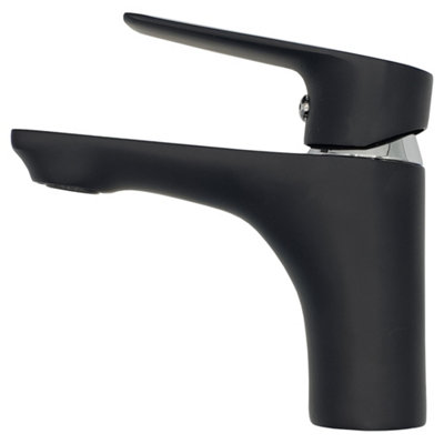 Invena Graphite/Chrome Bathroom Sink Elegant Standing Mixer Tap Single Lever Tap Price Comparisons | Compare The Build