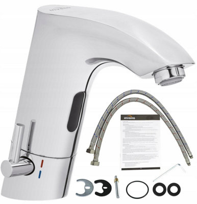Invena Monobloc Automatic Hands Touch Free Sensor Faucet Bathroom Sink Mixer Tap