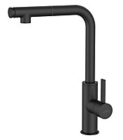 Invena Pull-Out Kitchen Sink Mixer Retractable Spout Faucet Tall Single Lever Tap