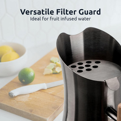 Invigorated Water Black Stainless Steel Alkaline Water Filter Jug 1900ml - 4