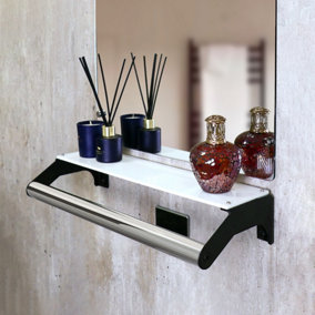 Invisible Creations - Bathroom Shelf with Built-In Grab Rail