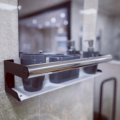 Invisible Creations - Caddy Shelf with Built-In Grab Rail