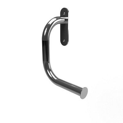 Invisible Creations - Left Hand Toilet Roll Holder with Safety Grab Rail