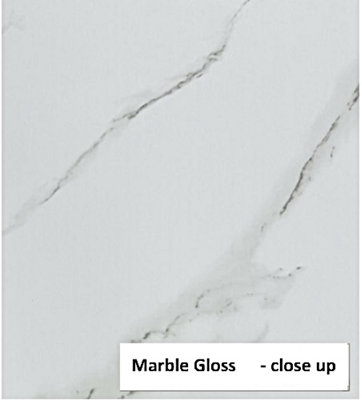 Invisible Marble Shower Panel 1000mm Wide x 2.4m Wet Wall  Bathroom Cladding PVC 10mm Thick