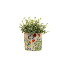 Iona Buchanan Meadow Fabric Eco 23L Pots - L45 x W45 x H27 cm - Cream