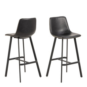 IOregon Bar Chair in Black Set of 2