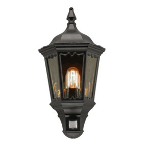 IP43 Wall Light Sconce Black LED E27 100W Bulb External d01951