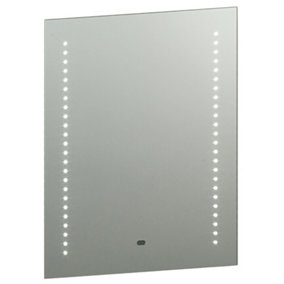 IP44 LED Bathroom Mirror 60cm x 50cm Vanity Light Motion Switch & Shaver Socket