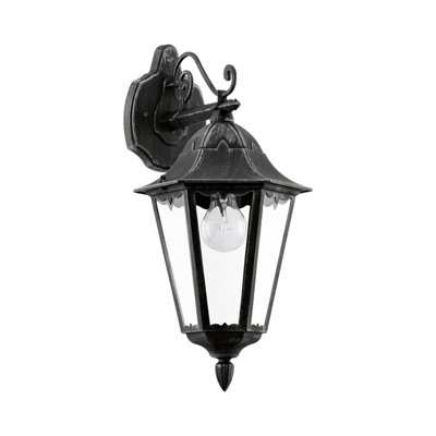 Ip44 Outdoor Wall Light Black Silver Patina Lantern 1 X 60w E27 Bulb~5056492523928 01c MP?$MOB PREV$&$width=768&$height=768