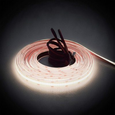 IP65 Flexible COB LED Strip 3M Reel - 12V DC 4W/m Natural White VHB 3M Tape