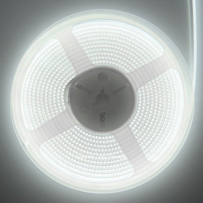 IP65 Water Proof Outdoor & Indoor LED Strip Light Tape Cool White Continuous COB Illumination 5 Metres 12v
