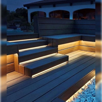 IP65 Water Proof Outdoor & Indoor LED Strip Light Tape Warm White Continuous COB Illumination 5 Metres 12v