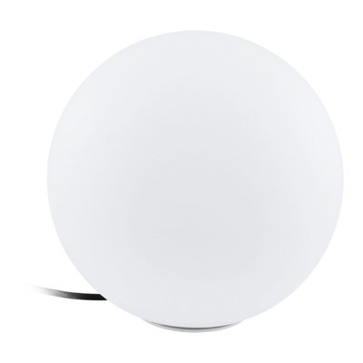 IP65 Waterproof Outdoor Garden Ball Light with 40W E27 Bulb - 300mm White Globe