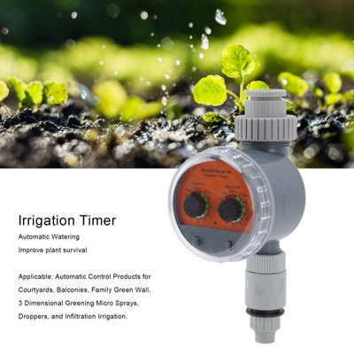 IP65Waterproof Dual Dial Irrigation Timer with Ball Valve for ...