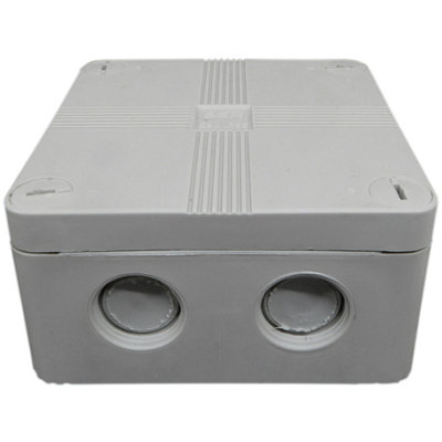 IP66 Outdoor Junction Box 91x47mm with 20mm Knockouts - Grey - 8