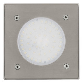 IP67 Outdoor Recessed Ground Light Stainless Steel Square 2.5W Built in LED