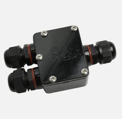 Boîte De Dérivation électrique étanche IP68 2 Voies - 135x57x37mm Plastique