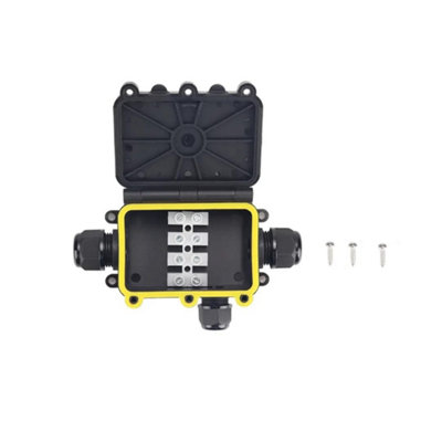 IP68 Waterproof Junction Box 2-Way Outdoor Cable Connector for CCTV ...