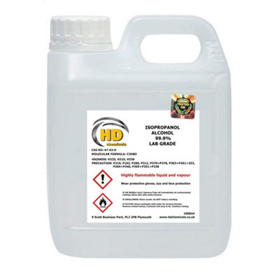 HomeGenie 99.9% Isopropanol Rubbing Alcohol - 1 Litre Pure Isopropyl Disinfectant & Cleaner