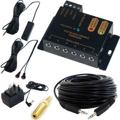 IR Infrared Hub Distribution System 2 Sources 4 TV s Remote Control ...