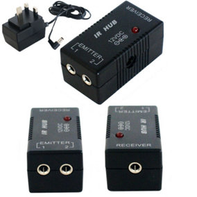IR INFRARED HUB REPEATER SYSTEM 12V REMOTE CONTROL EXTENDER DISTRIBUTION