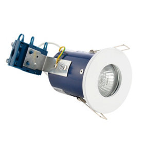 Iris White Recessed GU10 Downlight Ceiling Spotlight Fire Rated Fitting IP65