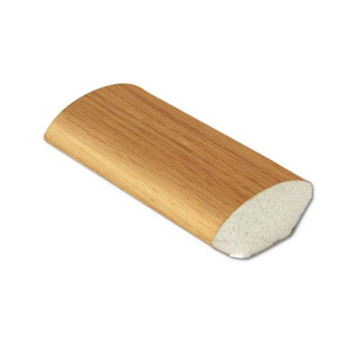 Irish Oak uPVC Plastic Quadrant Moulding Trim - Window Tile Beading (W) 17.5mm (L) 1m Length