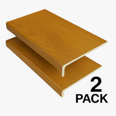 Irish Oak UPVC Sill Capping Board 9mm x 2m 300mm Depth 2 Pack Large Window Trim