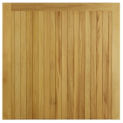 Iroko Croyde Gate Single - 3.0m Wide x 1.5m High - Left Hand Hung