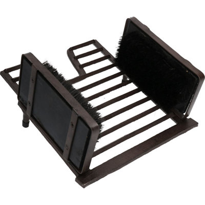 Steel Mat Scraper And Boot Brush Shoe Welly Scrub Muck Mud Door Farm Yard