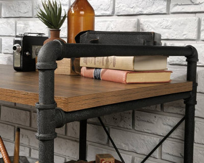 Iron Foundry Desk with contemporary 'pipework' frame
