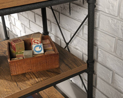 Iron Foundry Desk with contemporary 'pipework' frame