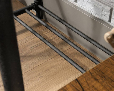 Iron Foundry Desk with contemporary 'pipework' frame